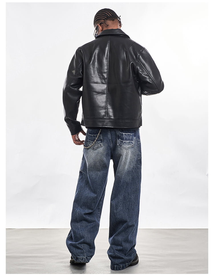 F3F Select Cat Whisker Washed Distressed Baggy Jeans | Face 3 Face