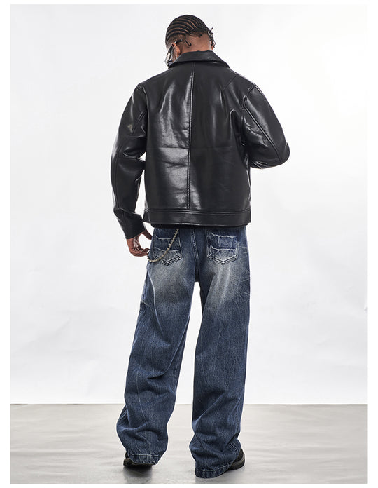 F3F Select Cat Whisker Washed Distressed Baggy Jeans | Face 3 Face