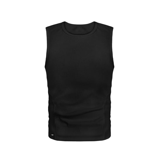 ANTIDOTE Pit Stripe Texture Slim Stretch Sleeveless Tee