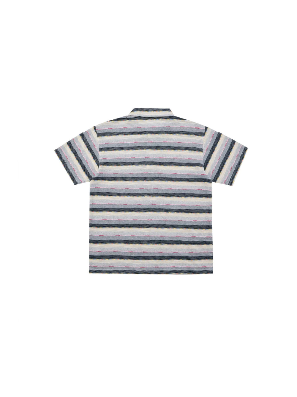 EVILKNIGHT(EK) Striped Embroidered Short Sleeve Polo | Face 3 Face