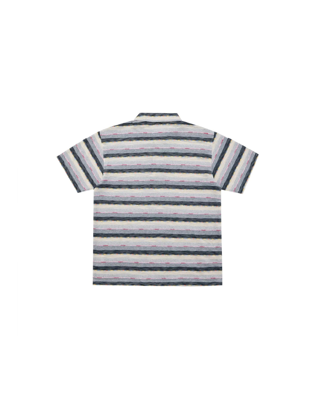 EVILKNIGHT(EK) Striped Embroidered Short Sleeve Polo | Face 3 Face