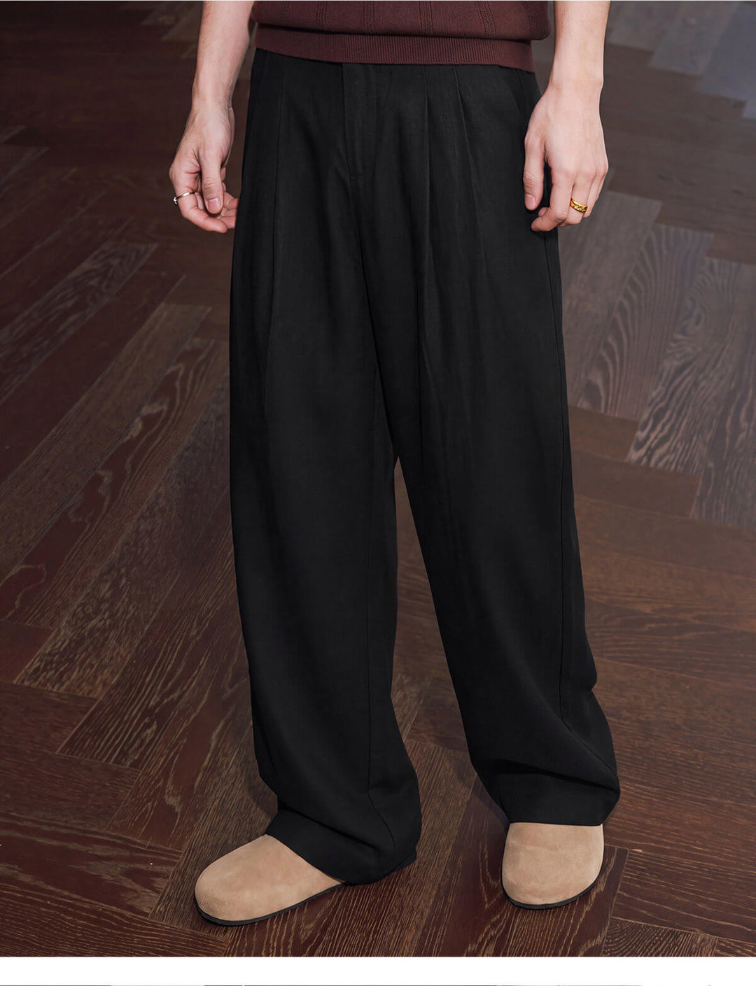 MEDM Linen Double Pleat Suit Pants | Face 3 Face