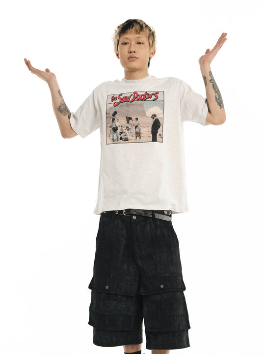 NOVACAM Vintage Photograph Print Tee | Face 3 Face