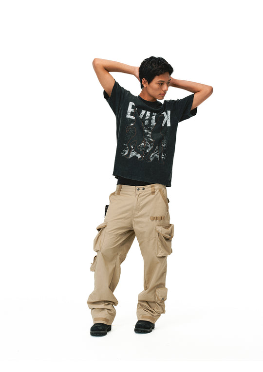 EVILKNIGHT(EK) 3D Multi Pocket Utility Cargo Pants | Face 3 Face