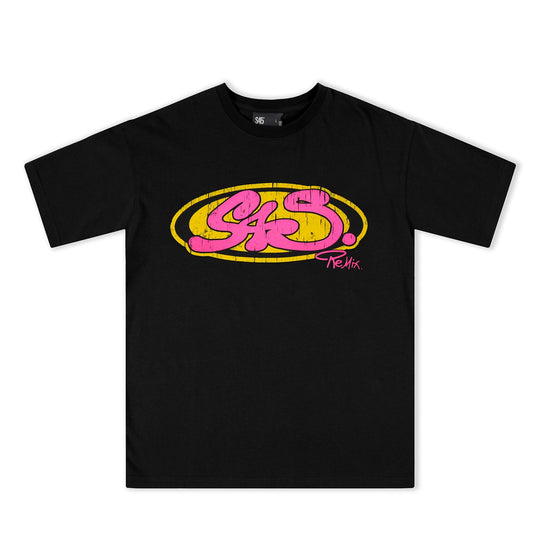 S45 Vintage Sticker Contrast Logo Print Tee | Face 3 Face