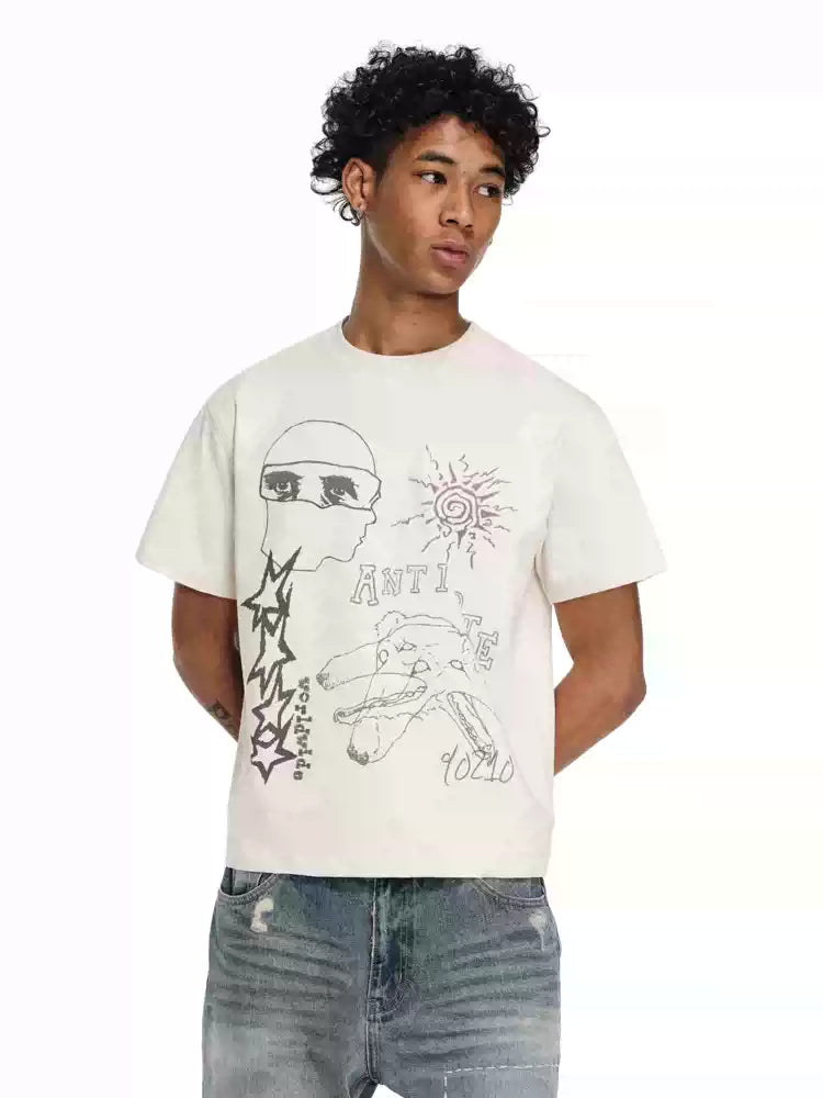 ANTIDOTE Hand-Painted Graffiti Tee | Face 3 Face