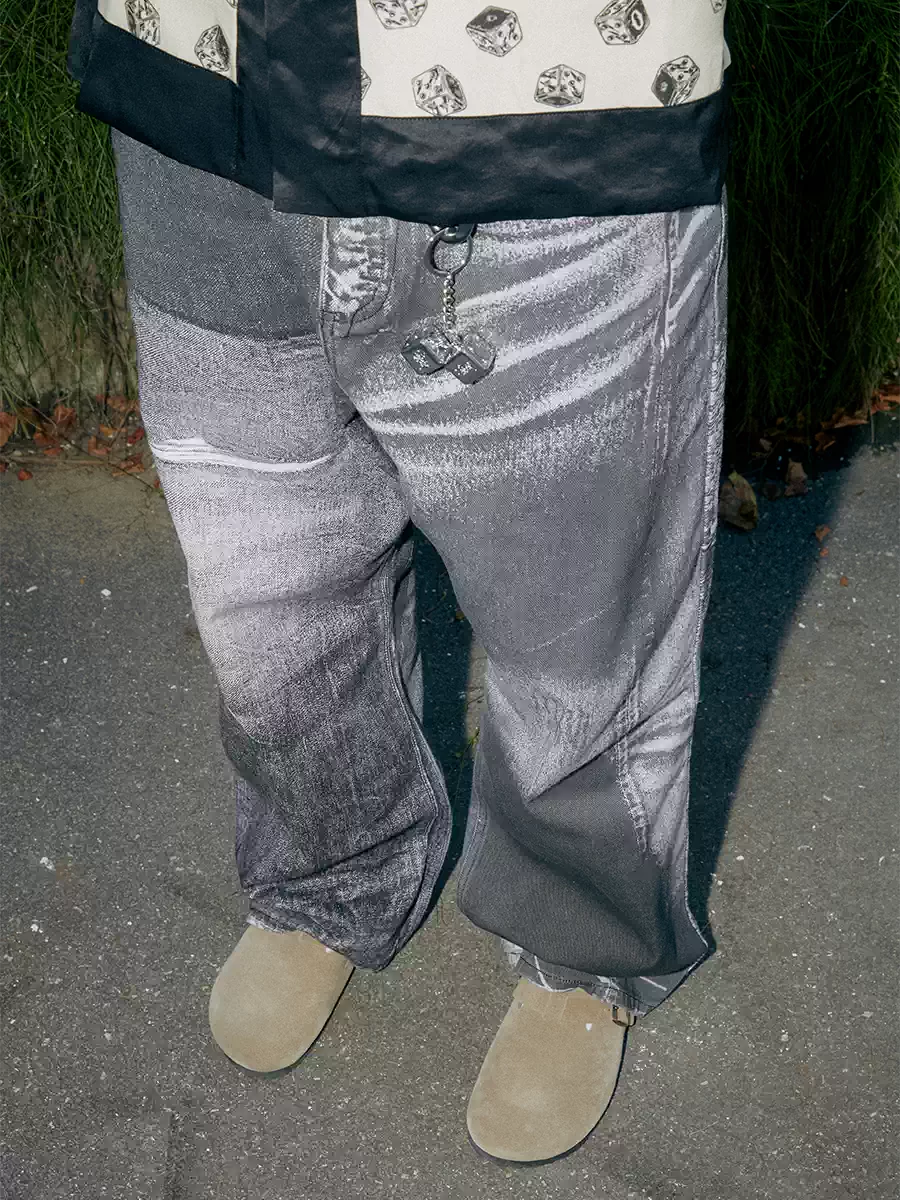 SOD Co. Digital Distressed Print Jeans | Face 3 Face