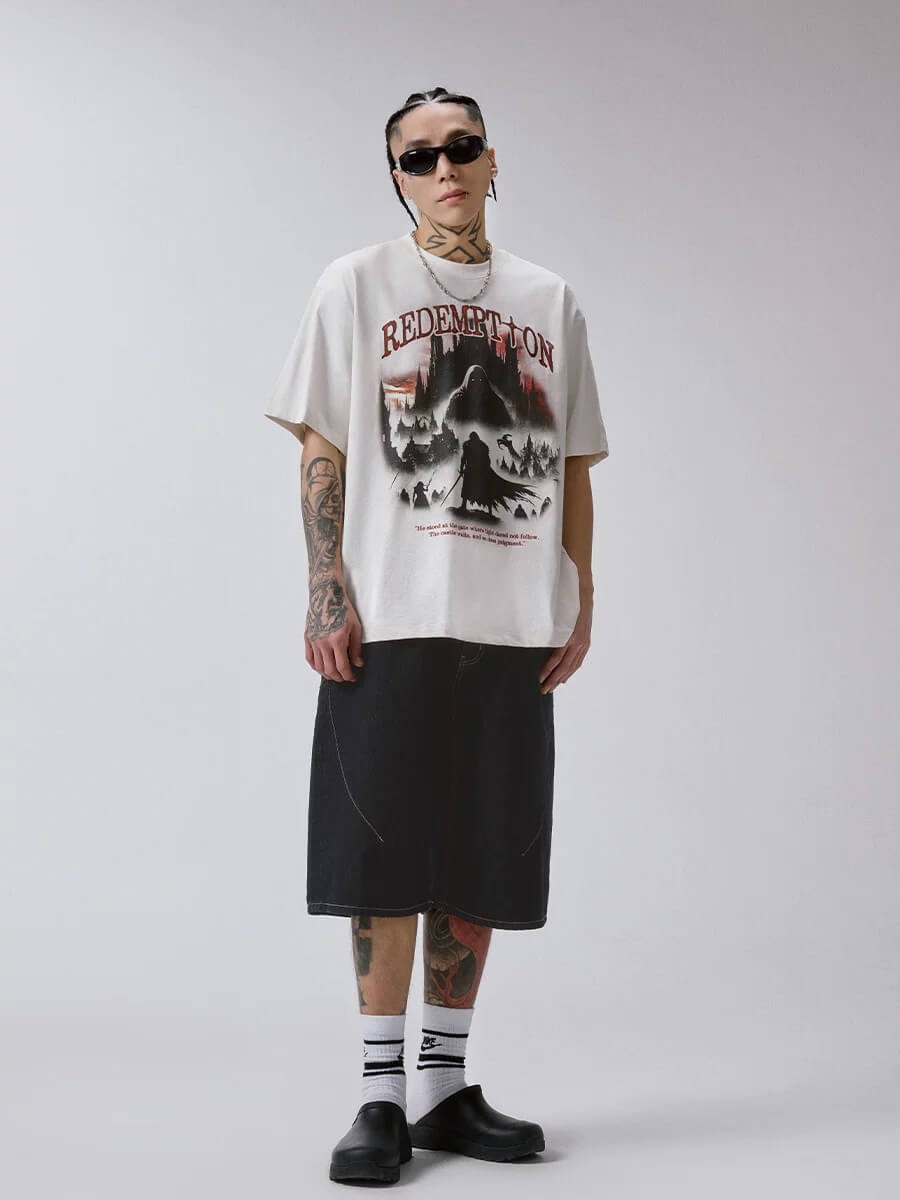 F2CE Redemption Vintage Print Short Sleeve Tee | Face 3 Face