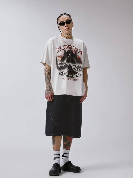 F2CE Redemption Vintage Print Short Sleeve Tee | Face 3 Face