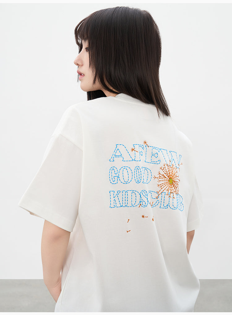 AFGK Dandelion Embroidered Tee | Face 3 Face