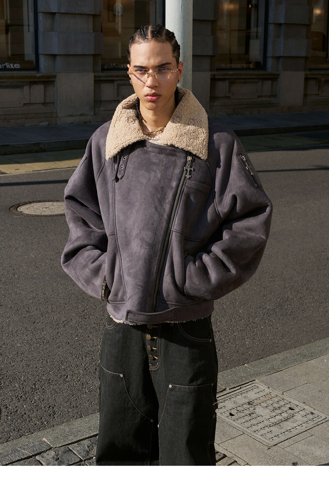 STEEPC Suede Shearling Jacket | Face 3 Face