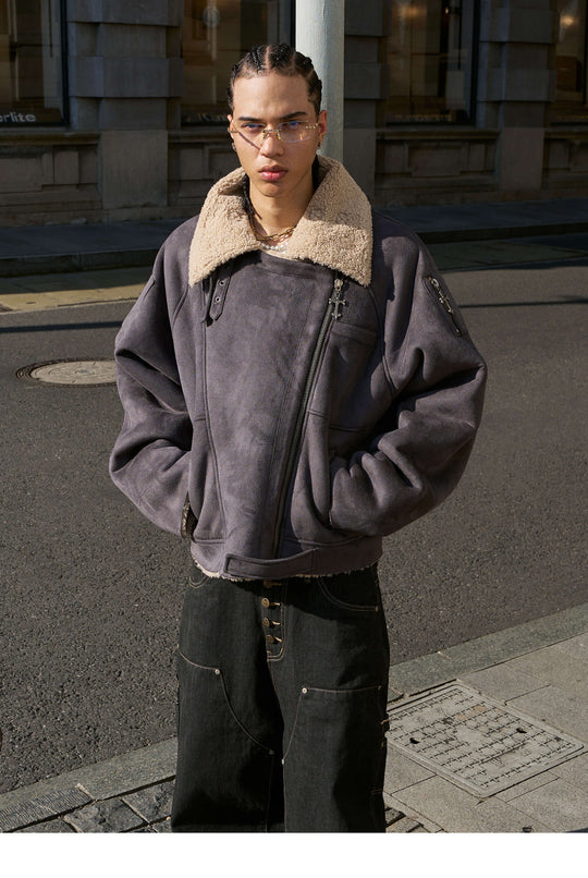 STEEPC Suede Shearling Jacket | Face 3 Face