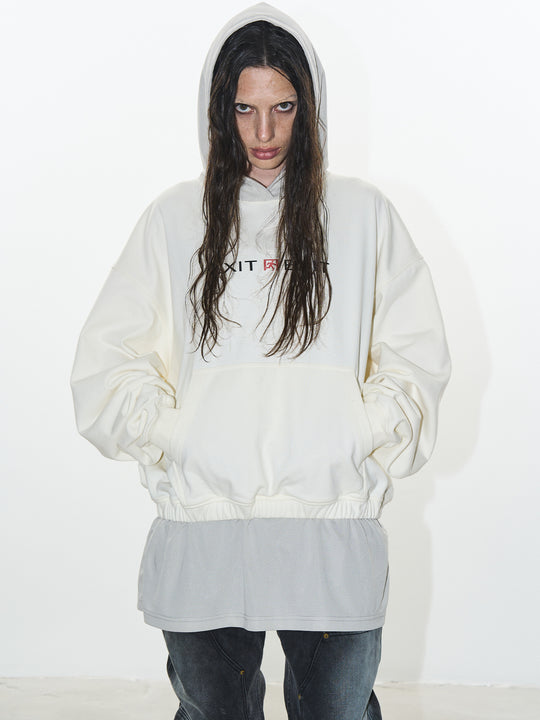 BLIND NO PLAN Layered Design Printed Hoodie | Face 3 Face