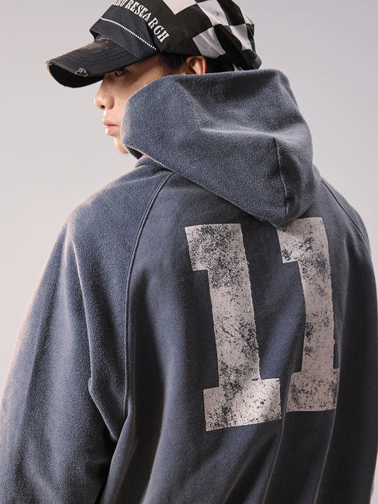 Remedy Washed Reversible Raglan Hoodie | Face 3 Face
