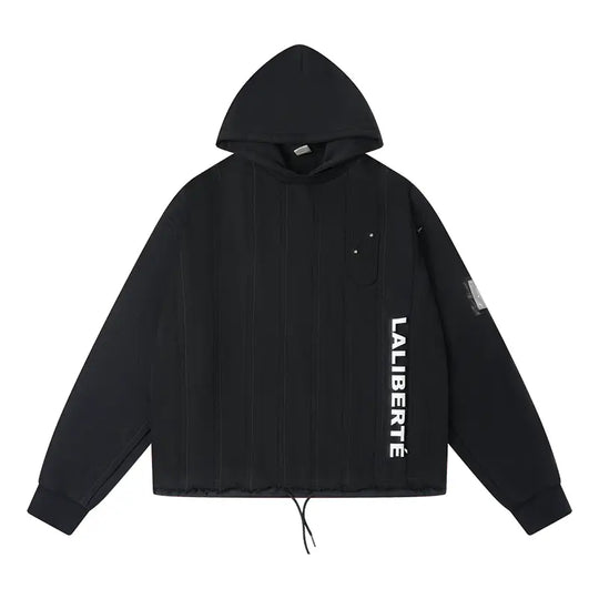 Labt Striped Patchwork Hoodie | Face 3 Face