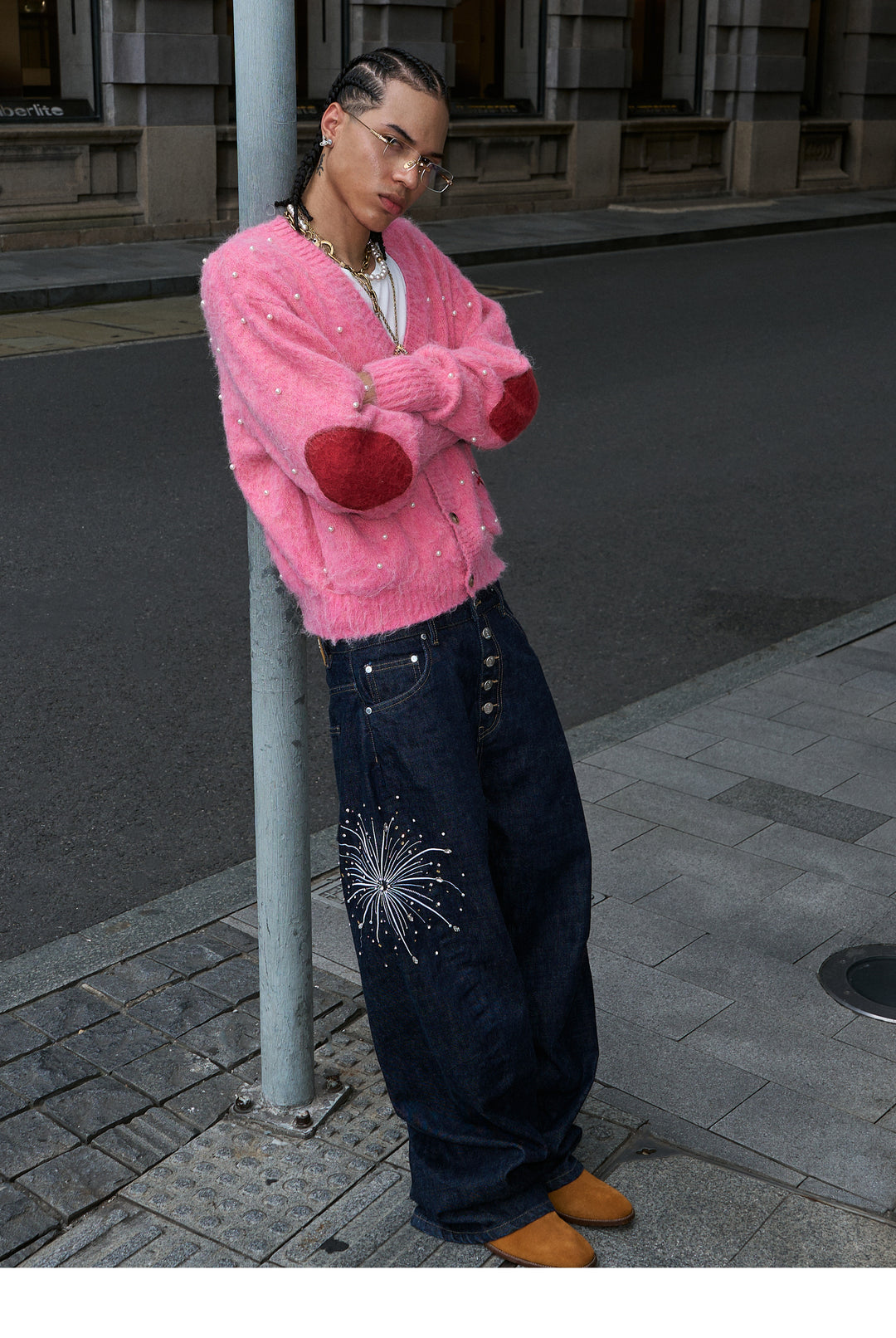 STEEPC Fireworks Rhinestone Denim Jeans | Face 3 Face