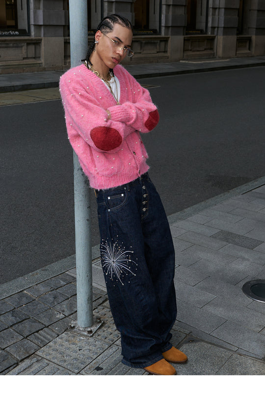 STEEPC Fireworks Rhinestone Denim Jeans | Face 3 Face