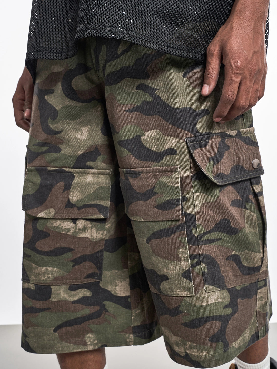 F3F Select Functional Camouflage Baggy Shorts | Face 3 Face