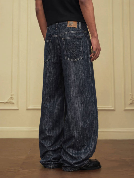 YADcrew Slub Denim Baggy Jeans | Face 3 Face