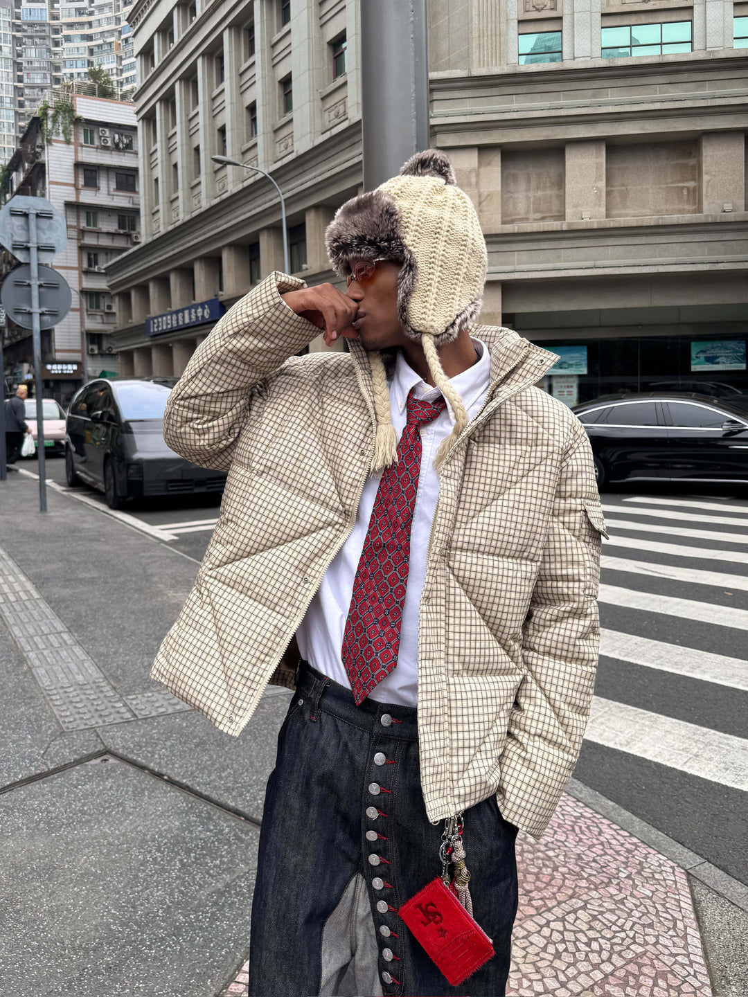 STEEPC Plaid Diamond Quilted Padded Jacket | Face 3 Face