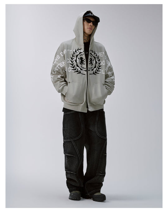 F2CE Stitching Deconstruction Utility Jeans | Face 3 Face