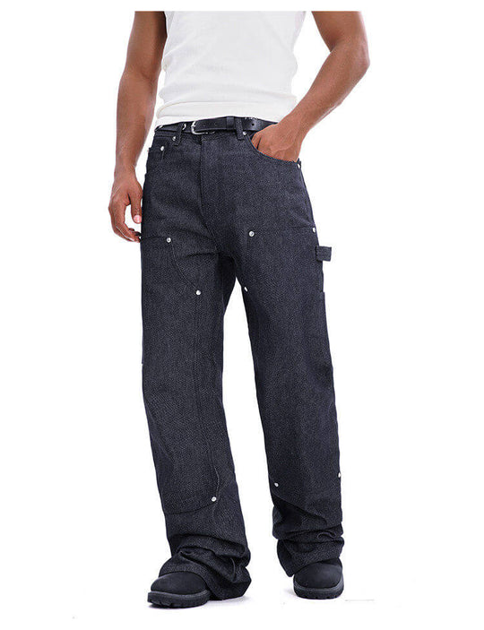 F3F Select High Rise Baggy Double Knee Painter Jeans
