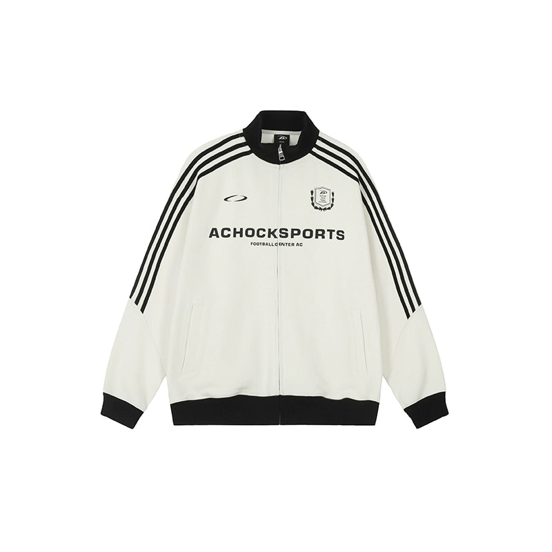 Achock Striped Jersey Track Jacket | Face 3 Face