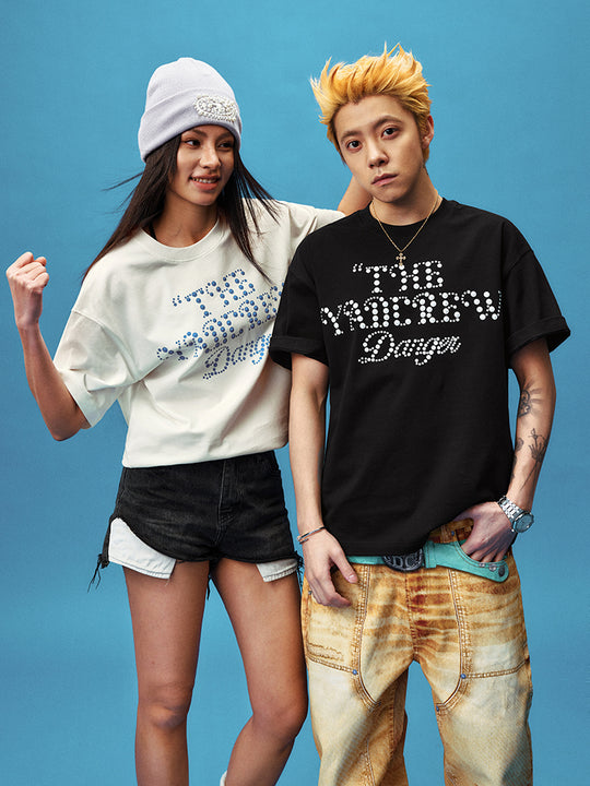 YADcrew Polka Dot Star Foam Printed Tee | Face 3 Face