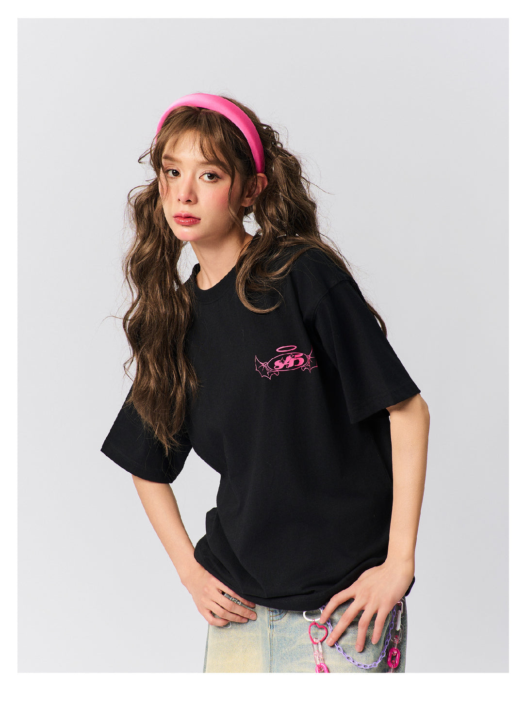 S45 Angel and Devil Print Tee | Face 3 Face