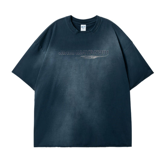 JHYQ Neck Detail Gradient Washed Tee | Face 3 Face