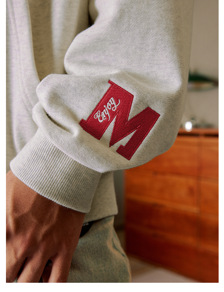 MEDM Basic Logo Embroidery Zip Up Hoodie | Face 3 Face