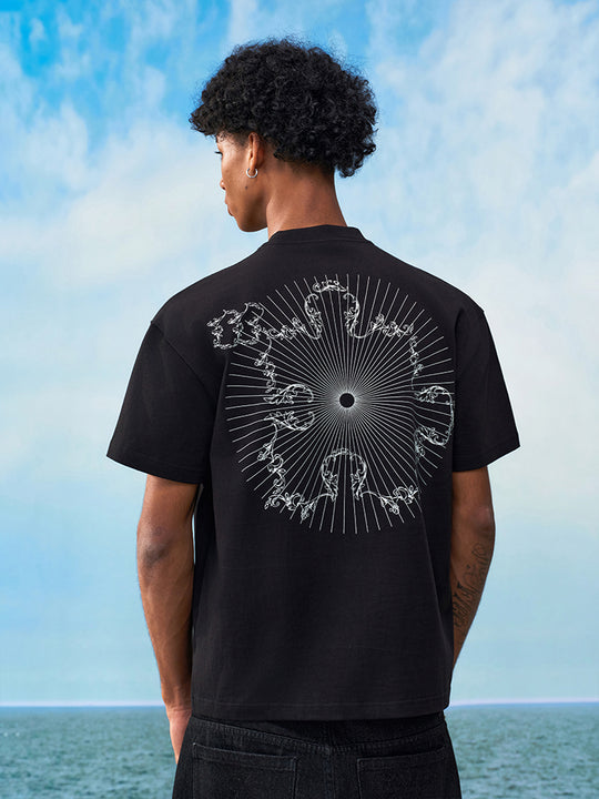 YADcrew Line Puzzle Logo Print Tee | Face 3 Face