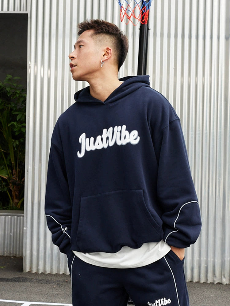 JUST VIBE Phantom Logo Reflective Line Hoodie | Face 3 Face