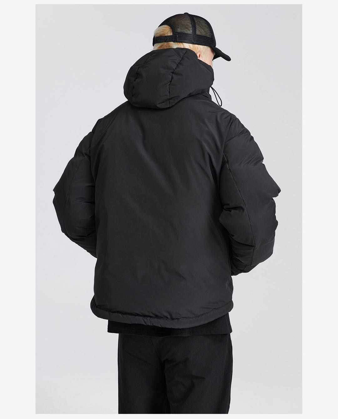 NOVACAM Logo Print Hooded Puffer Jacket | Face 3 Face