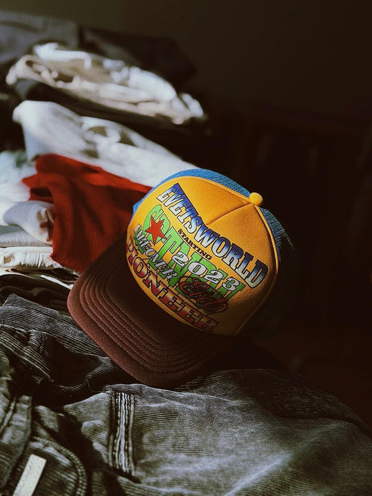 EVETS World Patchwork Multicolor Trucker Hat | Face 3 Face