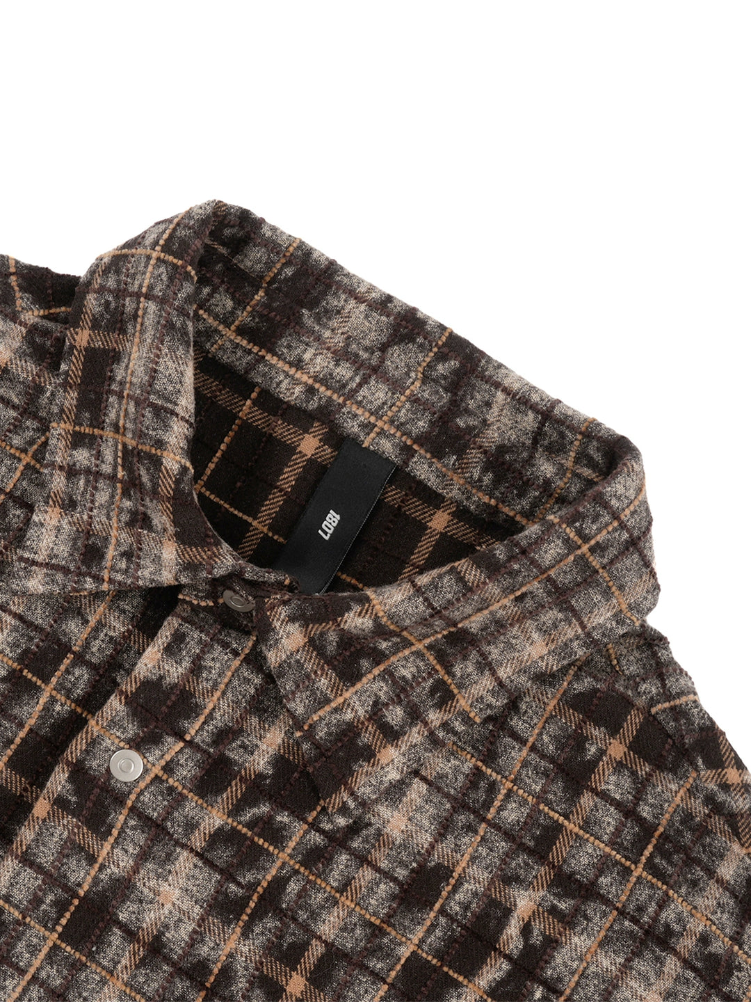 1807 Tie Dye Plaid Long Sleeve Shirt | Face 3 Face