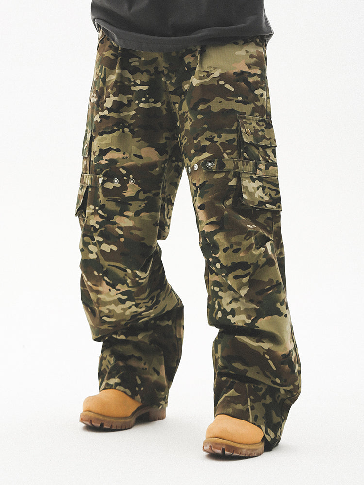 UNTILWERICH Military Camouflage Paratrooper Work Pants | Face 3 Face