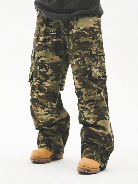 UNTILWERICH Military Camouflage Paratrooper Work Pants | Face 3 Face