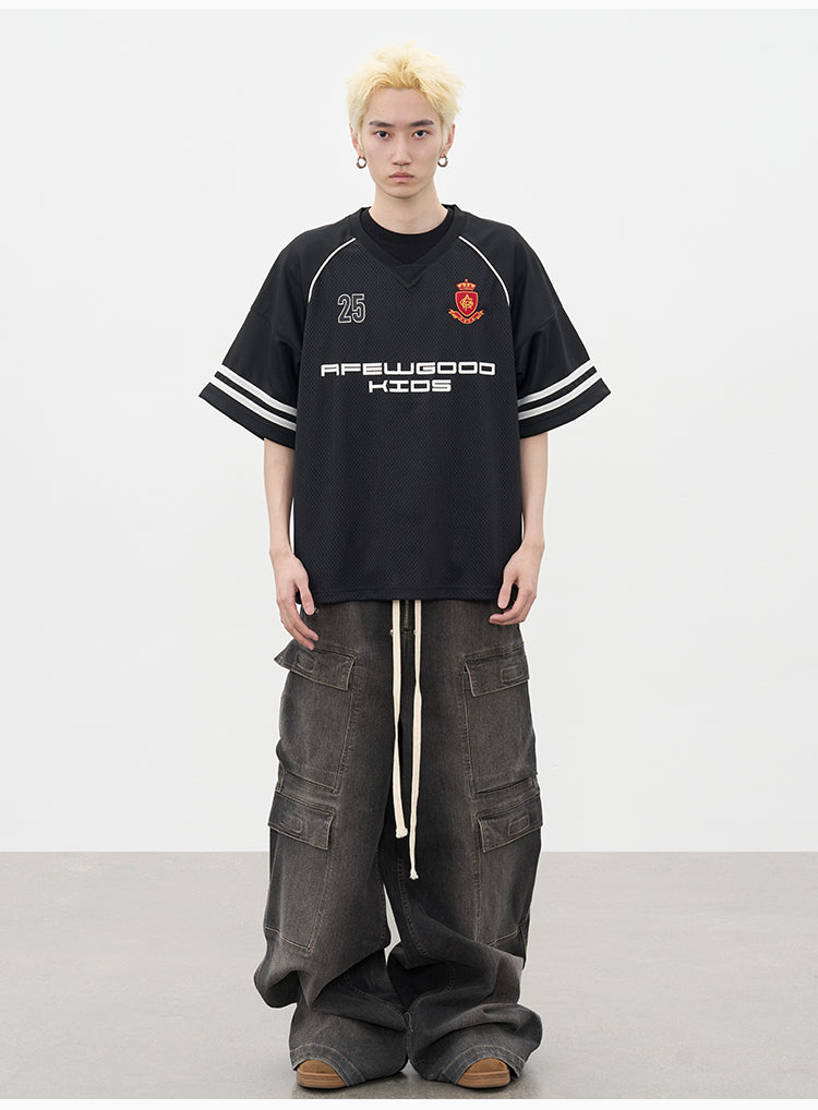 AFGK Badge Mesh Jersey Tee | Face 3 Face