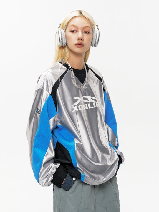 XONLIFE Liquid Metal Silver Stripe Jersey | Face 3 Face