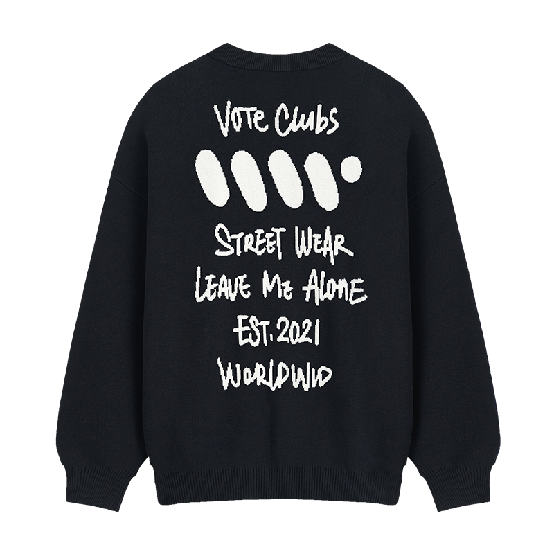 VOTE VVVVOTE Hand Painted Knit Sweater