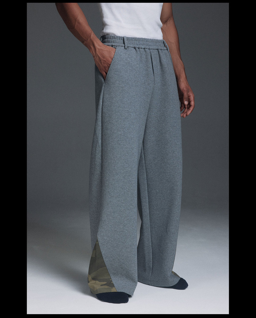 NOVACAM Camouflage-Accent Flare Sweatpants | Face 3 Face