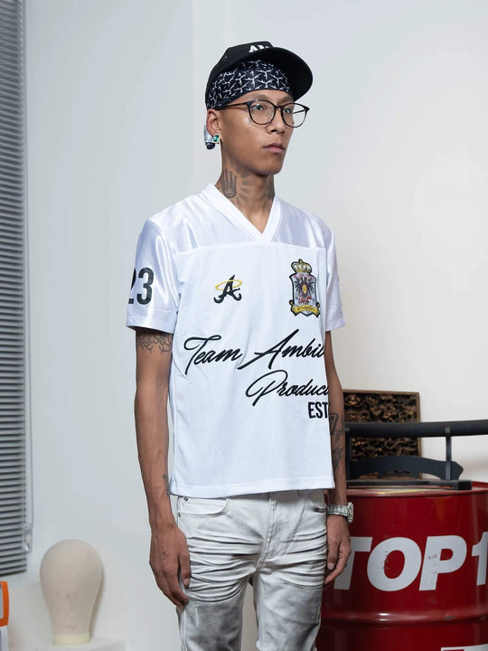 TGFCLUB 223 Patchwork Embroidered Soccer Jersey | Face 3 Face