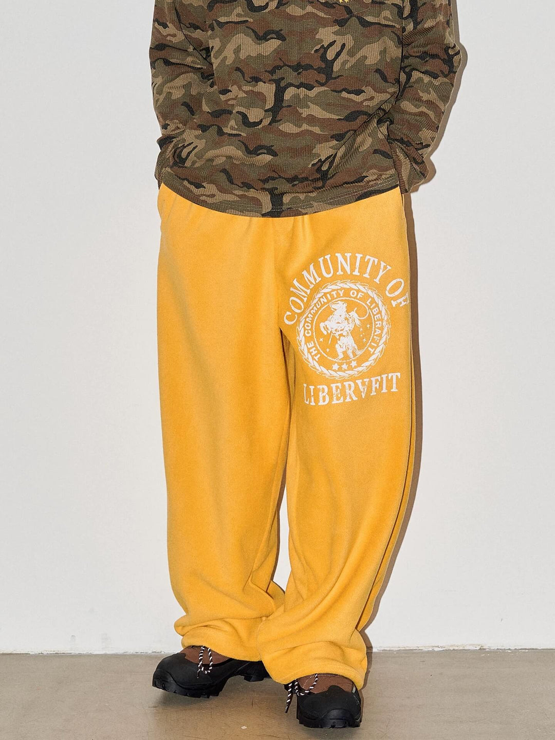 LIBERAFIT Hand Painted Polar Fleece Baggy Sweatpants | Face 3 Face