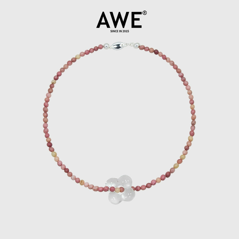 AWE Four-Leaf Clover Beaded Necklace | Face 3 Face