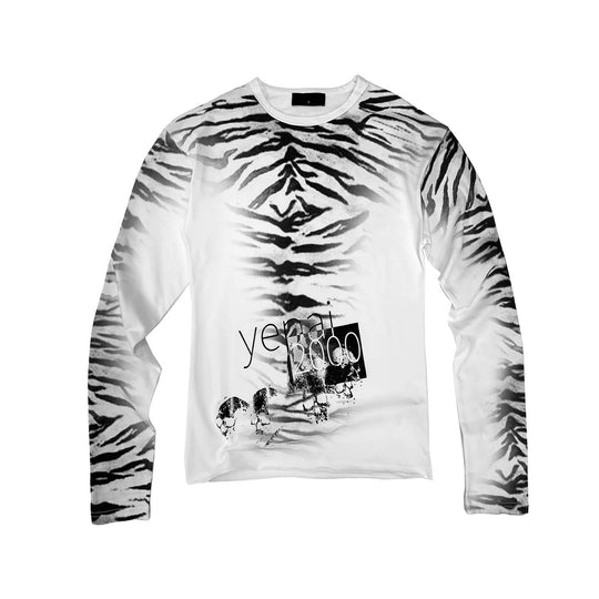 Night Lab Zebra Print Slim Fit Long Sleeve Tee | Face 3 Face
