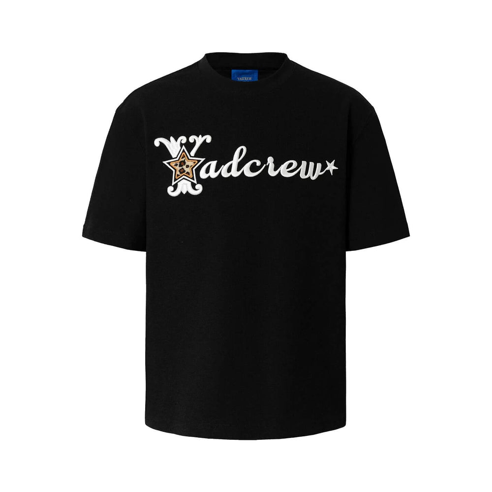 YADcrew Leopard Star 3D Logo Embroidered Tee | Face 3 Face