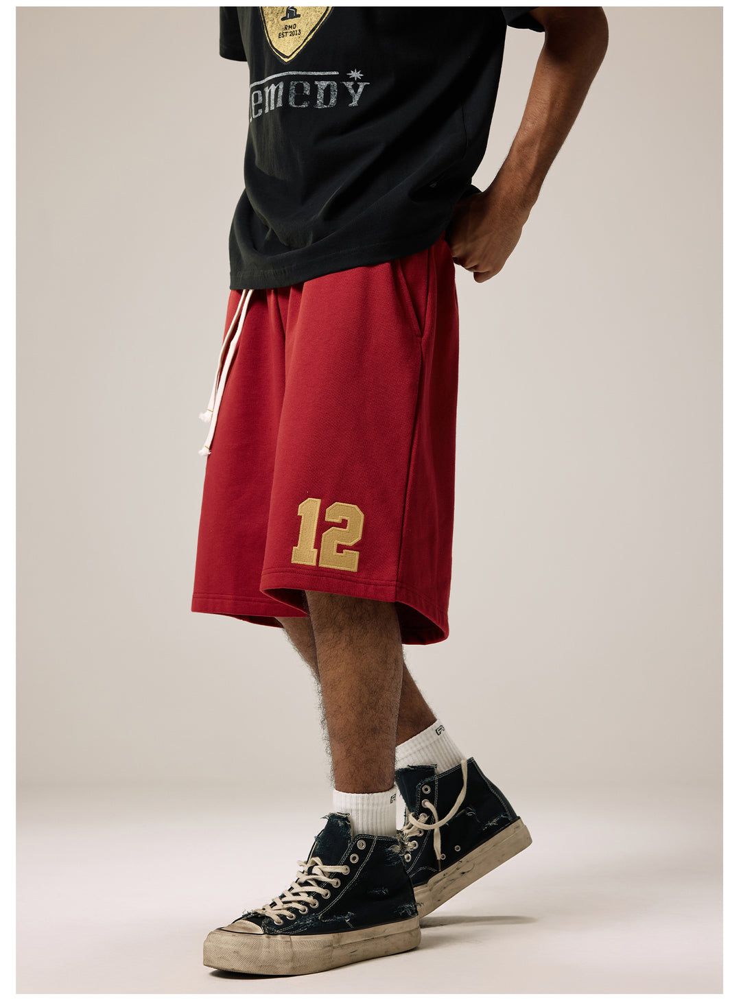 Remedy Embroidered Cocktail Girl Sweat Shorts | Face 3 Face