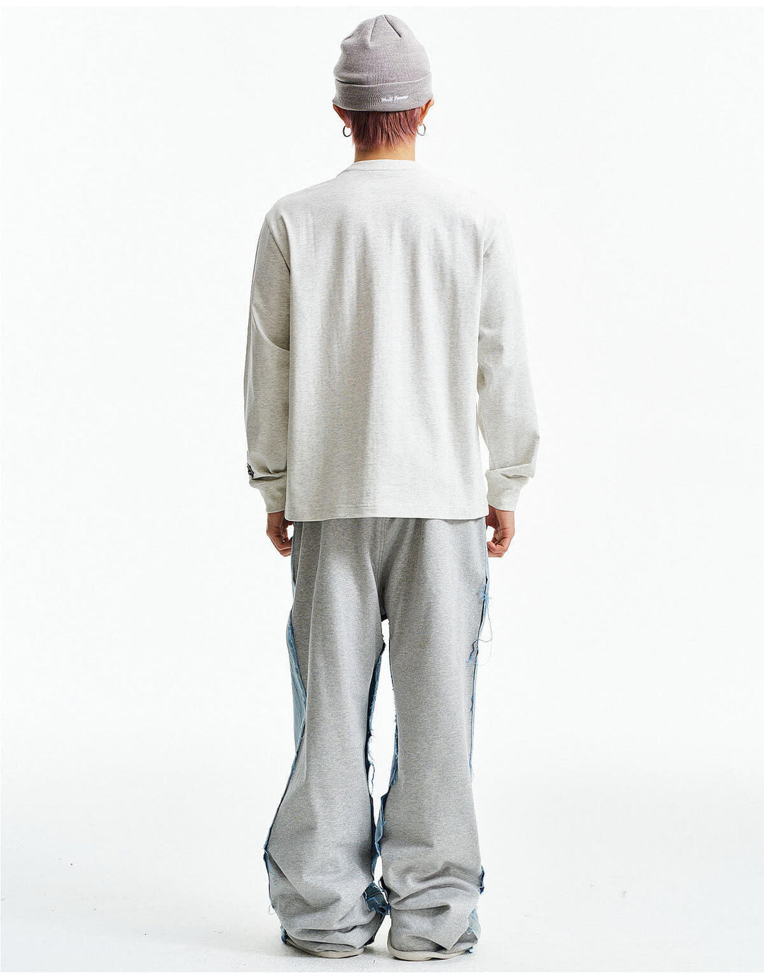 MEDM Leopard Print Logo Patch Long Sleeve Tee | Face 3 Face