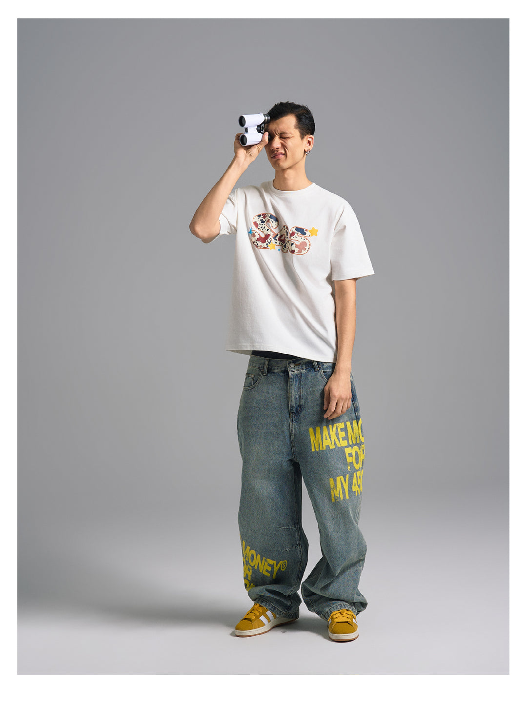 S45 Cow Print Basic Logo Tee | Face 3 Face